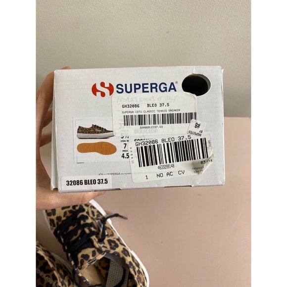 Superga‎ 2750 Leopard Print Cotu Italian Tennis Sneakers - Picture 6 of 7